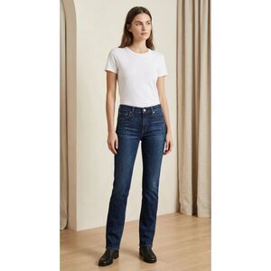 AG Adriano Goldschmied Dark indigo 30% cotton, 45% rayon, 25% polyester Sz 28R